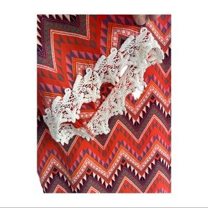 NWT Chevron Dress Voom by Joy Han Bell Lace Sleeves - cute with boots ..